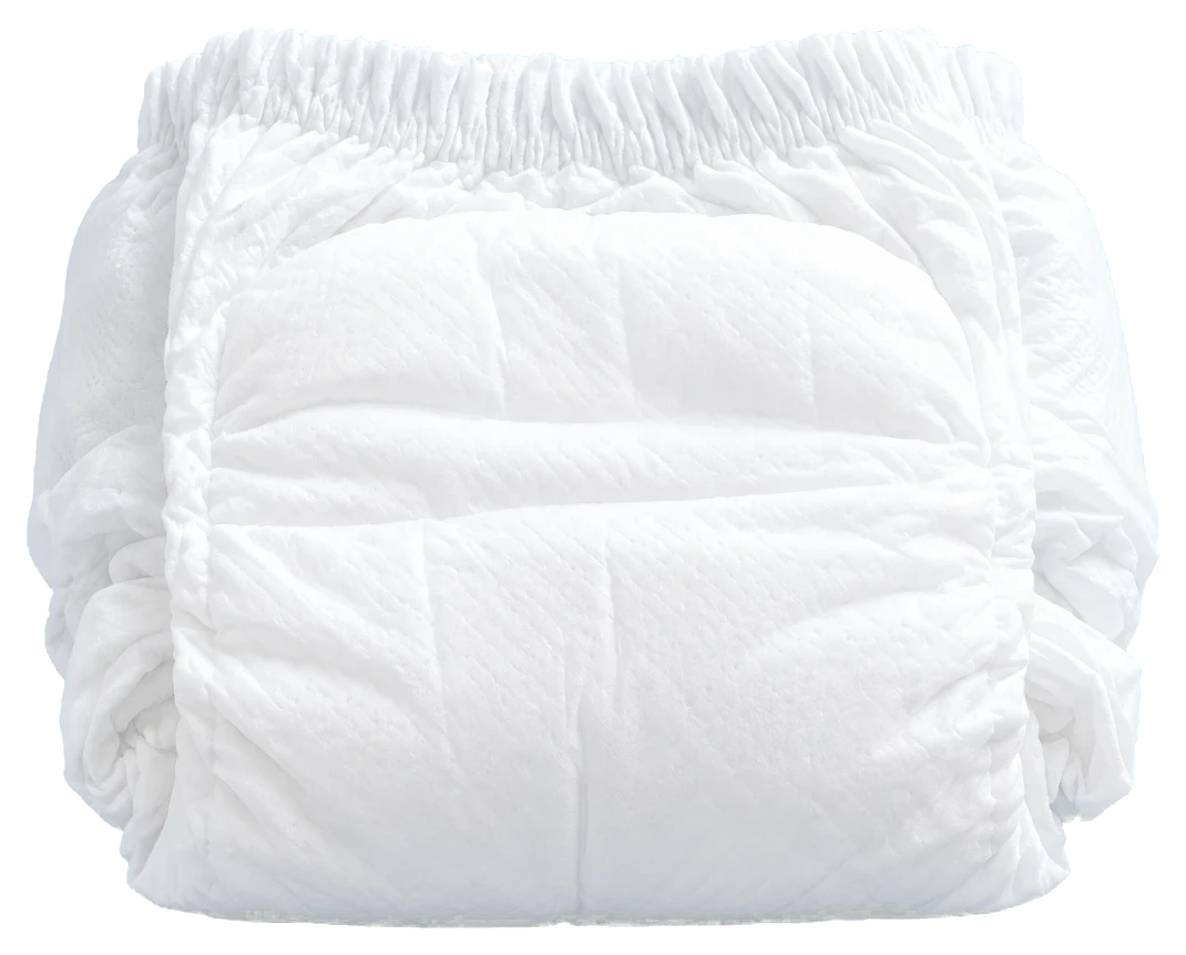 Cushies baby diaper pants with soft stretch waistband and quilted absorbent core