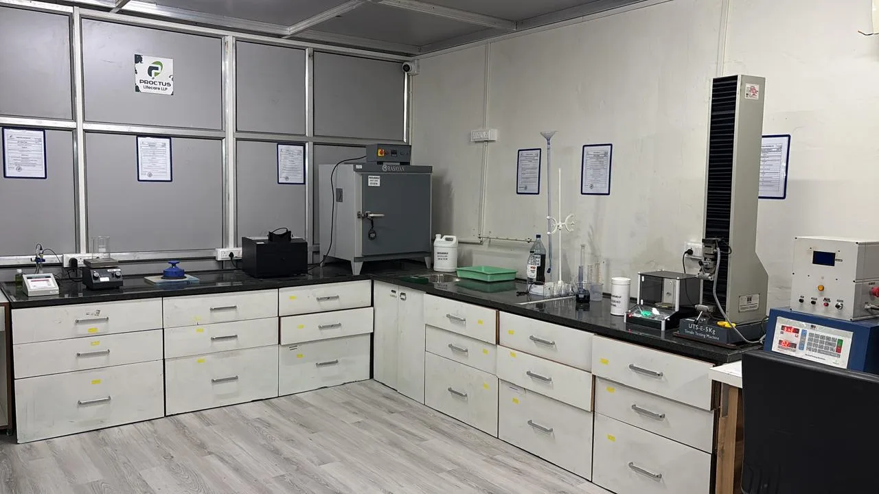Quality control lab for testing diapers