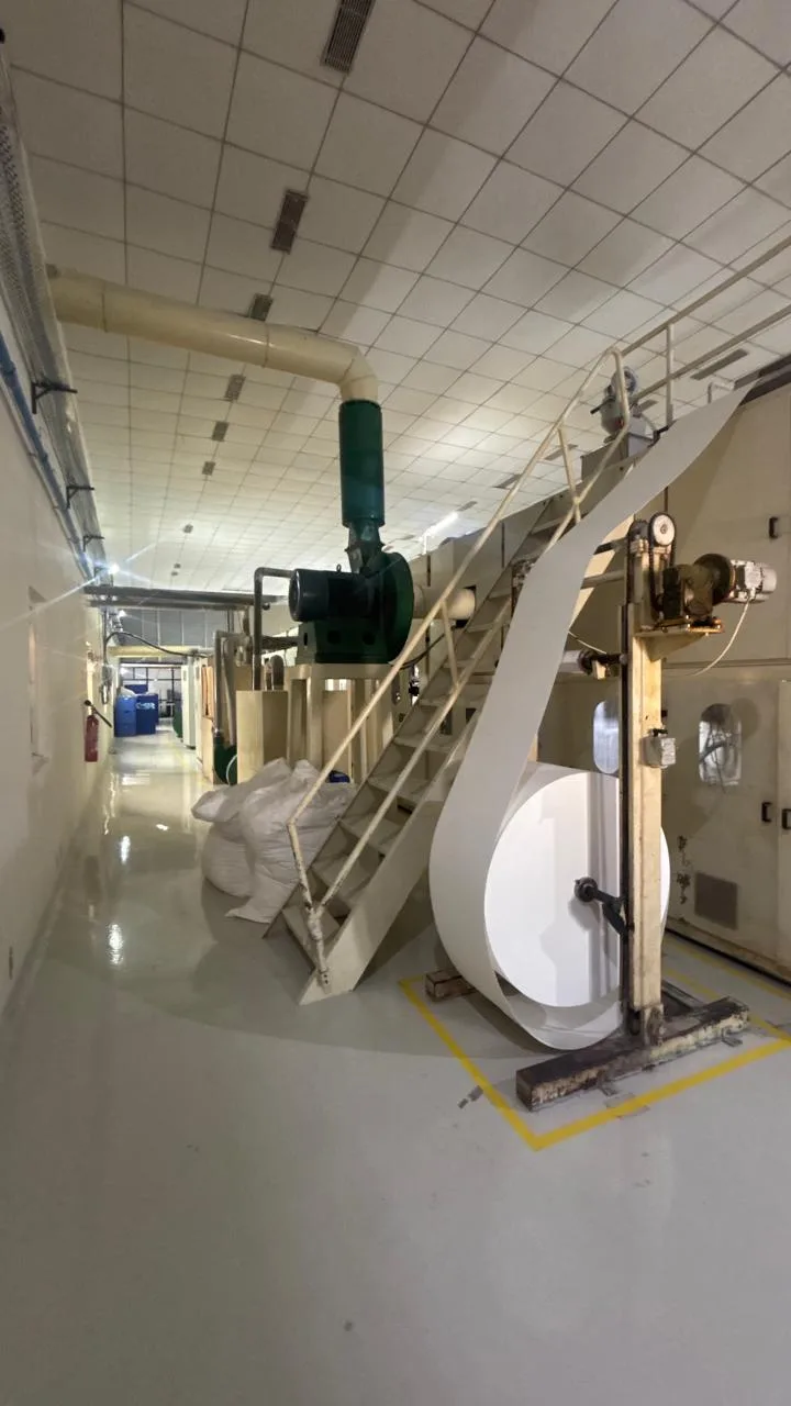 Jumbo rolls of non-woven fabric used to make diapers